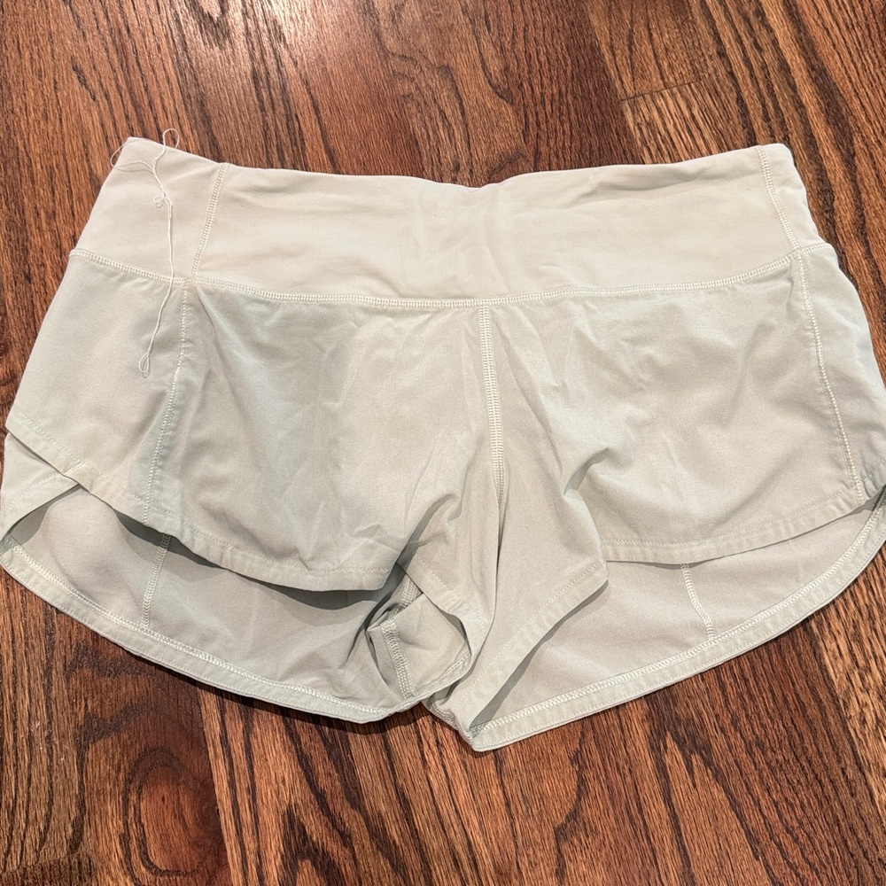 Light moss green lululemon shorts in great used condition